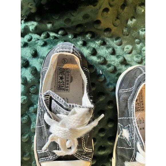 Converse All Star little kid size 9 9c black low top shoes sneakers - Picture 2 of 5